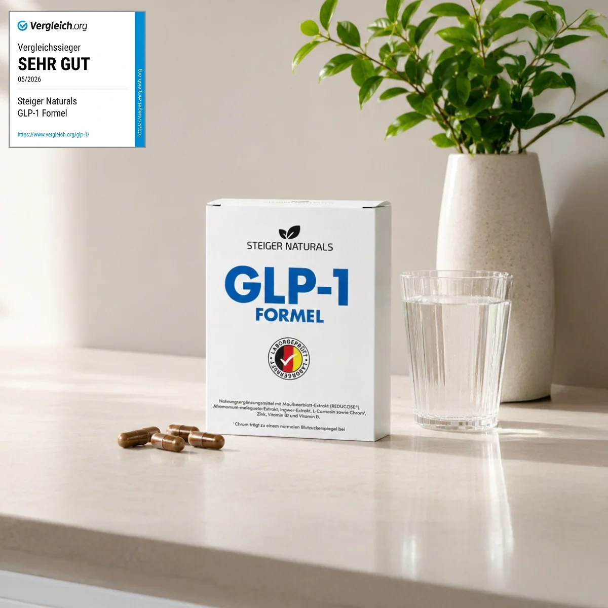 Steiger Naturals GLP-1 Formel – Vergleich.org Vergleichssieger
