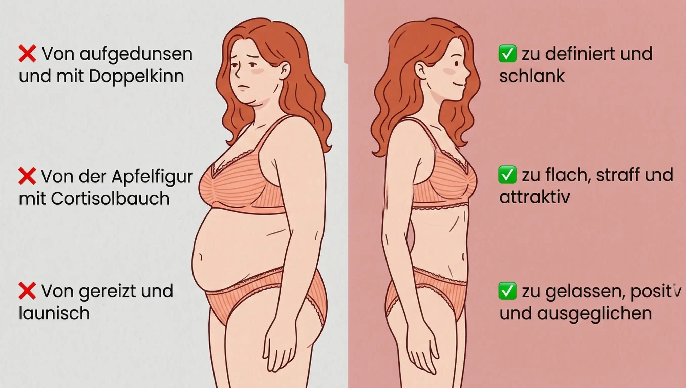 Schaubild: Cortisol und hormonelle Ver\u00e4nderungen im K\u00f6rper