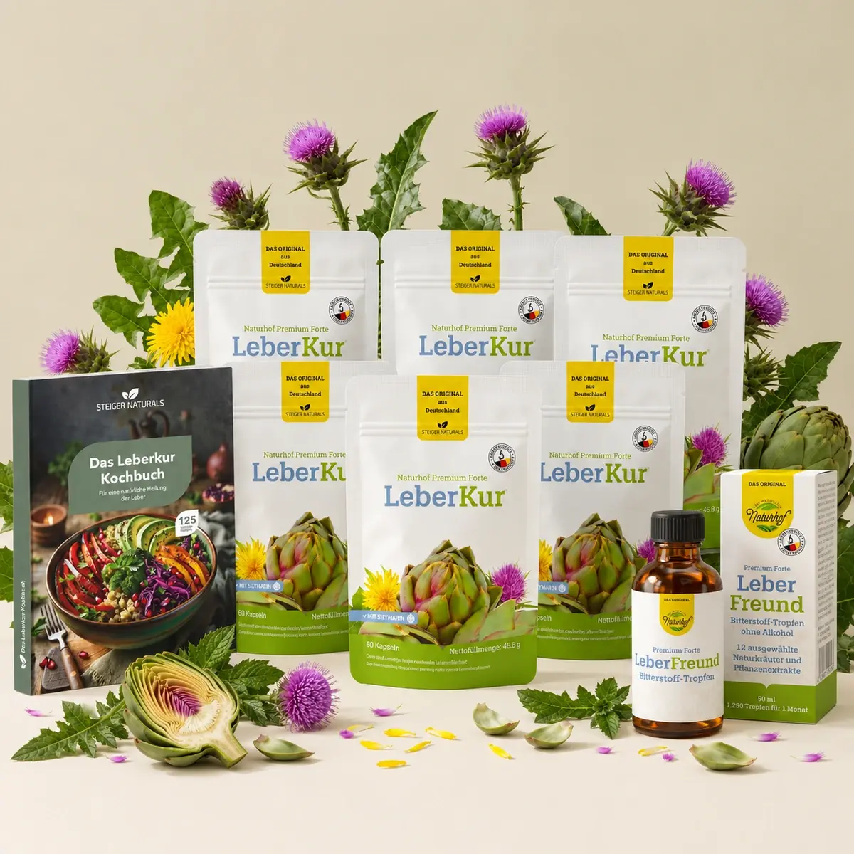6-Packung Steiger Naturals Naturhof Leberkur
